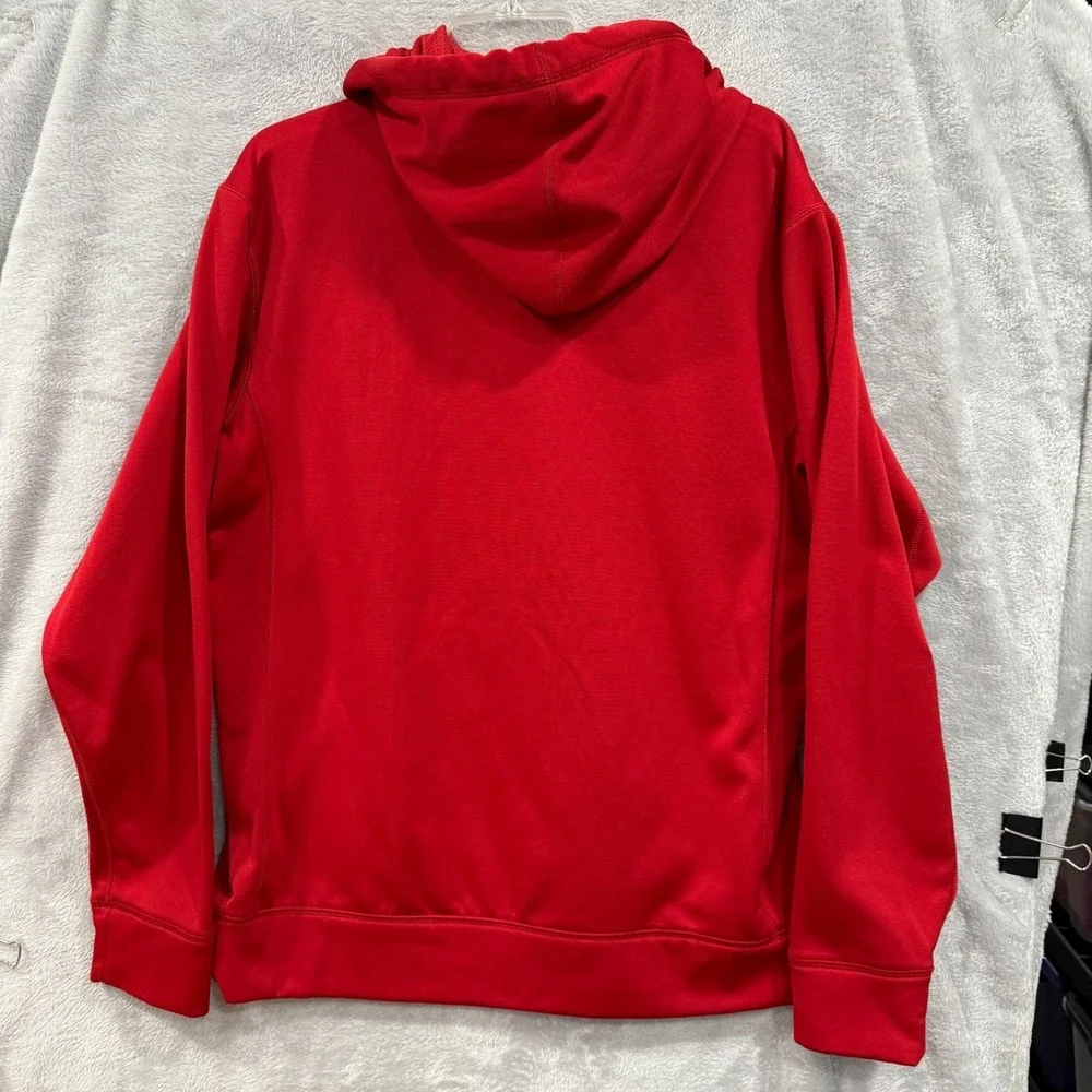 Nike‎ Men's Pullover Hoodie Red Size M Athletic Wear Fall Season Thermo Fit